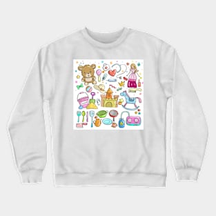 Cute pattern princess Crewneck Sweatshirt